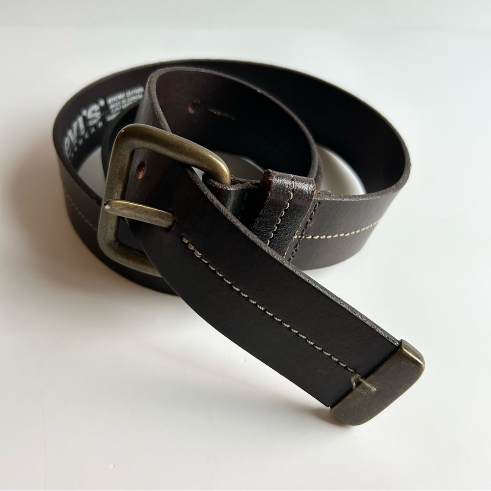 Levi’s Jeans wearGenuine Brown Leather Belt size 38 LS2956 made in Canada unisex